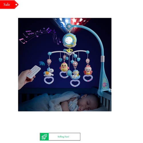 Baby musical crib mobile - crib,