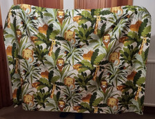 2 Jungle Animal Print Curtains