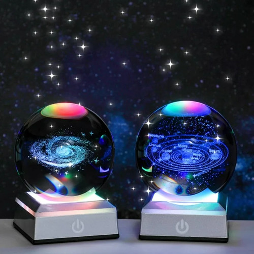 Crystal ball night lights - crystal,