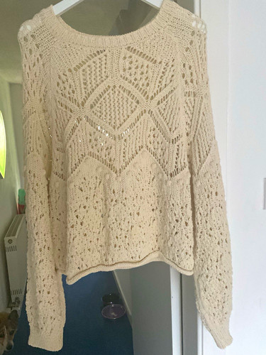 Zara cream round neck - cream,