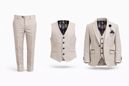 Boys beige three - three, piece