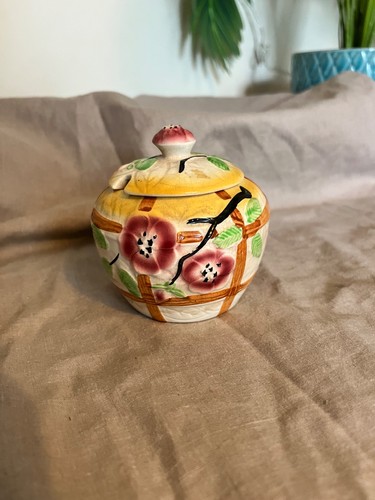 Vintage ceramic sugar and