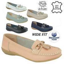 Ladies Wide Fit Shoes Slip On