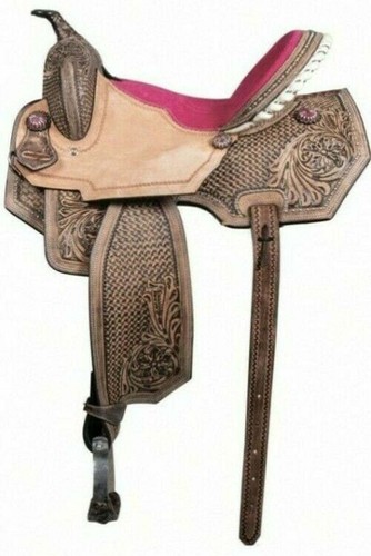 Western saddle leather horse - western,