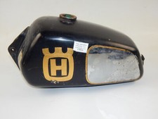 '71 HUSQVARNA WR 125 250 390 FUEL PETROL GAS TANK STEEL BLACK RESERVOIR ML-18485