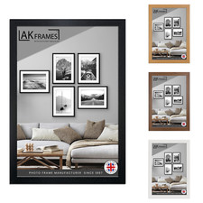 Modern Photo Frames ? Black, Oak, Nut, White ? A1 to A5 ? Poster & Picture Frame