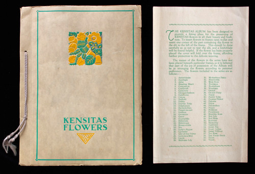 1933 kensitas silks flowers - 1933,