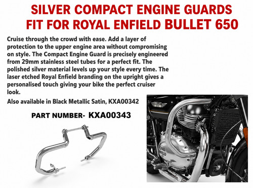 Silver compact engine guard - silver,