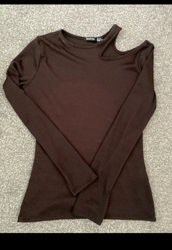 Boohoo brown cut out - brown, cut-out