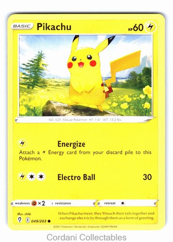 Pikachu 049 203 non - non, holo