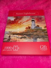 SUNSET LIGHTHOUSE - 1000 PIECE JIGSAW PUZZLE - COMPLETE (THE GIFT COMPANY)