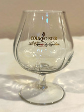 COURVOISIER LE COGNAC DE NAPOLEON SNIFTER GLASS RIBBED BRANDY