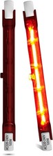 LumiGo 2 X 500W R7S Ruby Heater Bulbs, 118MM Infrared Heating Lamp 240V... 