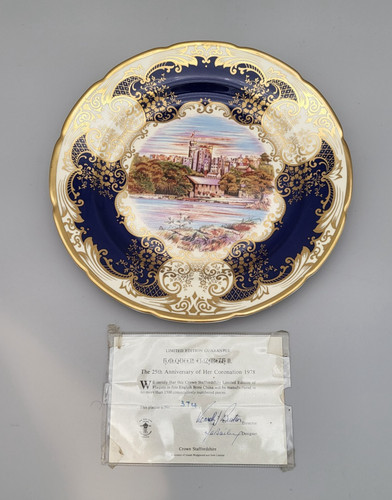 Plate crown staffordshire - crown,