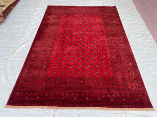 Afghan turkmen wool rug - turkmen,