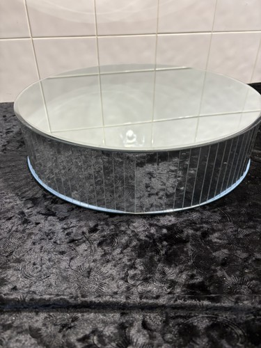 Mirrored pedestal round - pedestal,