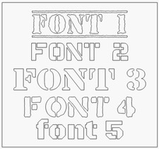 Custom stencil, any words -