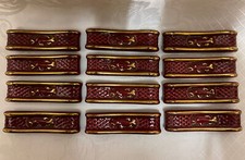 Set of 12 Majolica Knife rests
