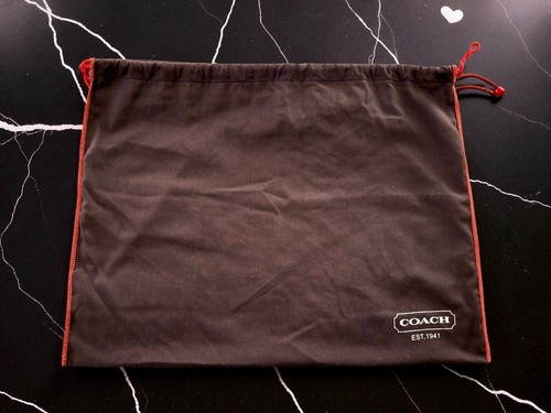 Coach brown cotton dust bag - dust,