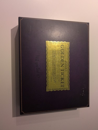 Wonka golden ticket boxed - golden,