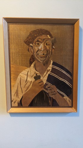 Marquetry wall hanging - marquetry,