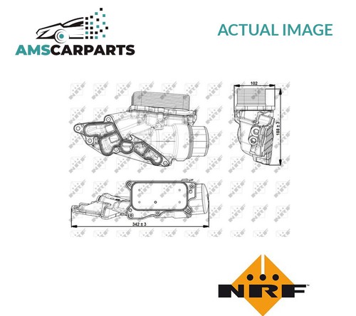 Engine oil cooler 31351 nrf - oil,