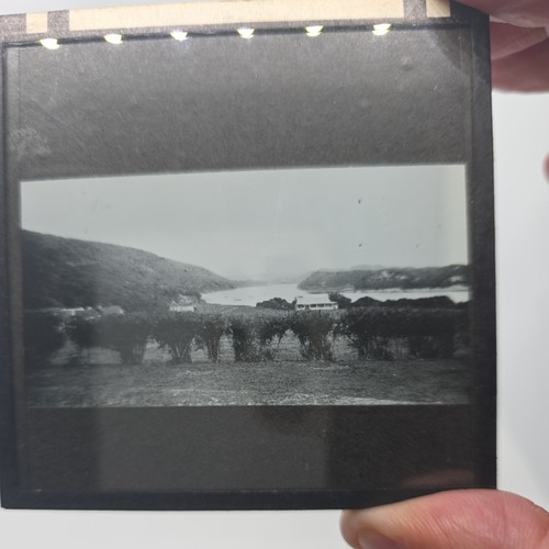 Glass magic lantern slide - glass,