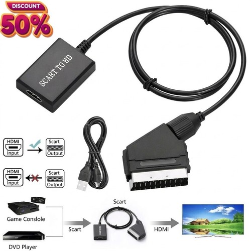 Scart hdmi converter audio - to,