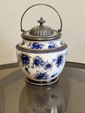 Antique ceramic biscuit barrel