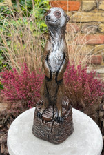 Stone meerkat statue Concrete