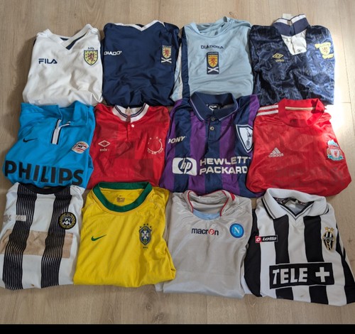 Damaged football shirts job - damaged,