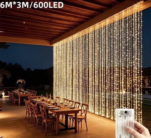 600 led curtain - curtain, lights