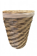 Large Laundry Basket Tall RRP£65/60cm Brown Ombre Contrast Bargain