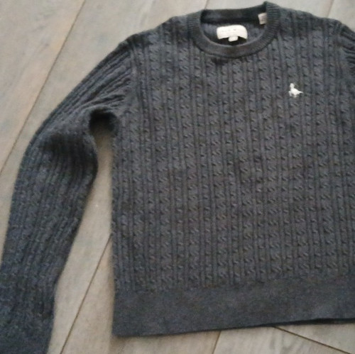 Jack wills grey cable - grey, cable-knit