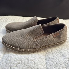 Rieker B5265 men's slip-on loafers in a beige textile material