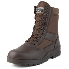 Leather combat boots - leather,