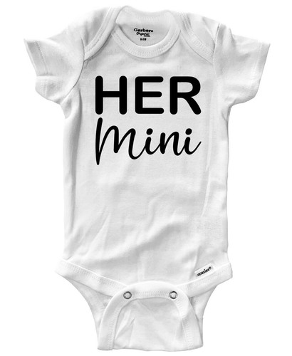 Her mini baby bodysuit - mini,