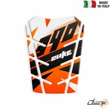 WHITE RESIN ADHESIVE TANK GUARD FOR KTM 390 Duke 4T 2014-2016