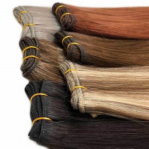 Double weave sew weft hair - weft,