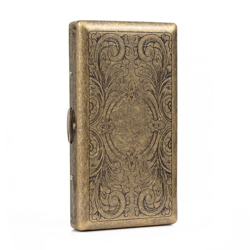 Vintage metal cigarette case - metal,