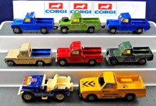 Various Corgi LAND ROVER 109" JEEP CJ-5 MAZDA B1600 Mix Lot PICK-UP Trucks