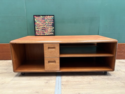 Mid century teak media - century, tv-media