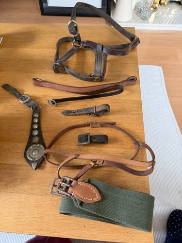 Job lot vintage leather - lot, horse