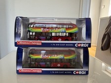 2 Corgi OM46618 A / B set Gay Pride Stagecoach London LGBT NBFL Model Bus UKBUS