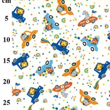 animals in cars Cotton Fabric