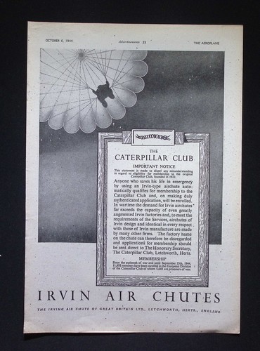 Original 1944 advert irvin - original,