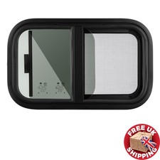 Camper Window L500 H300mm RV Slide Opening Windows Motorhome Window Round Corner