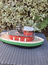 Vintage Rc Tug Boat Model Boat