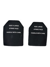 SAPI Plates - Level 4 Protection - Hard Ceramic Inserts - Front XL Rear L
