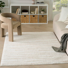 Home Modern Shag Ivory Beige